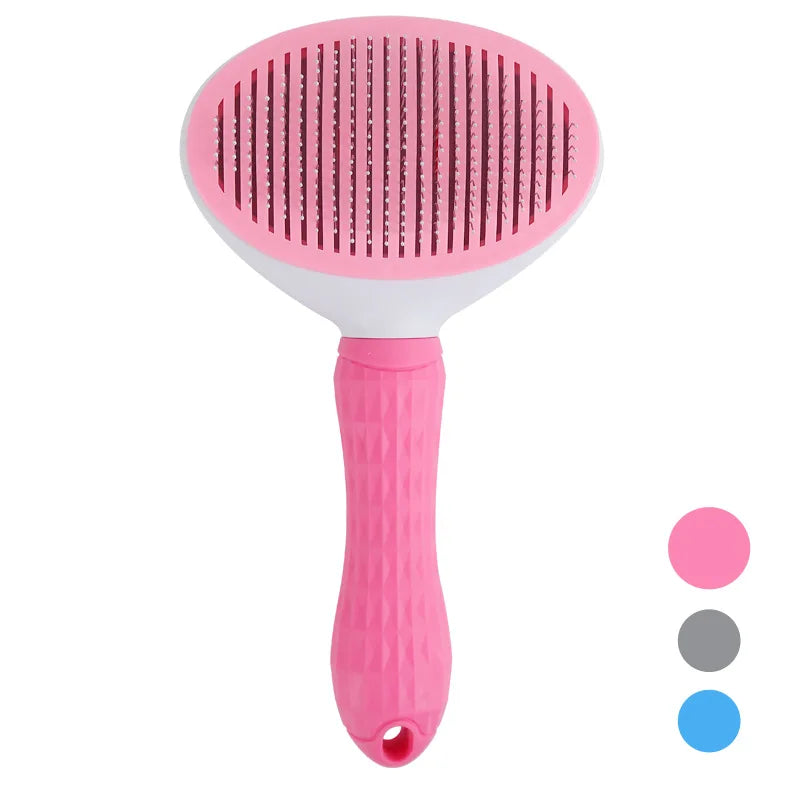 Self-Cleaning Pet Hair Removal Brush