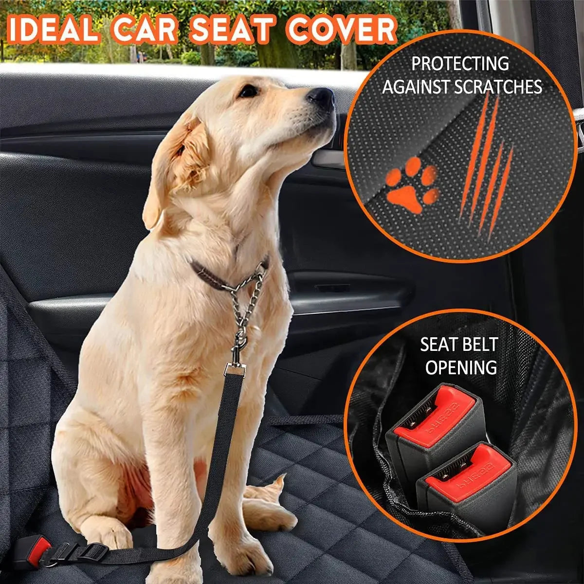 Waterproof Dog Car Seat Cover Hammock