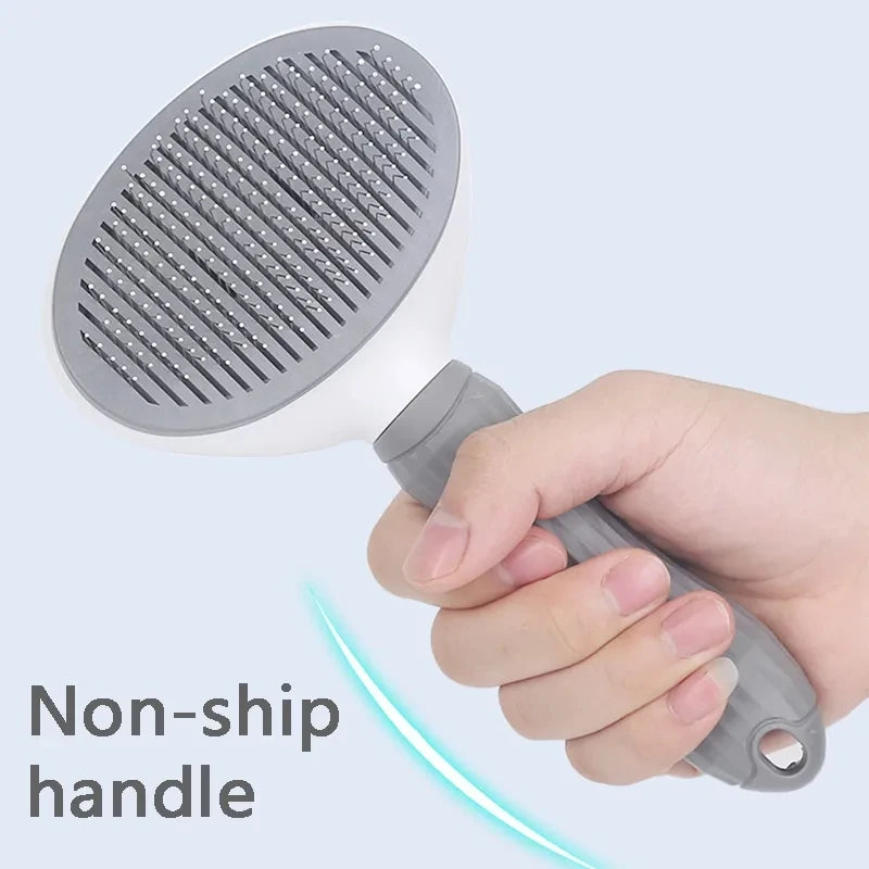Self-Cleaning Pet Hair Removal Brush
