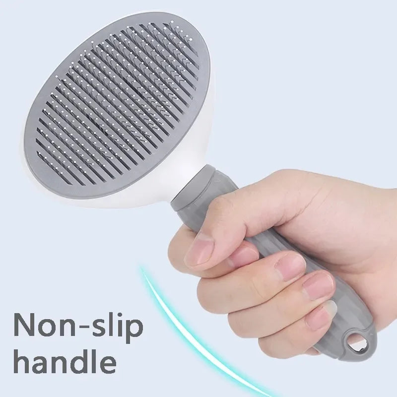 Self-Cleaning Pet Hair Removal Brush