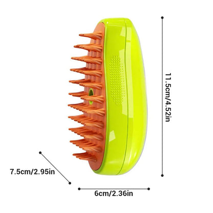 3-in-1 Electric Steam Pet Brush