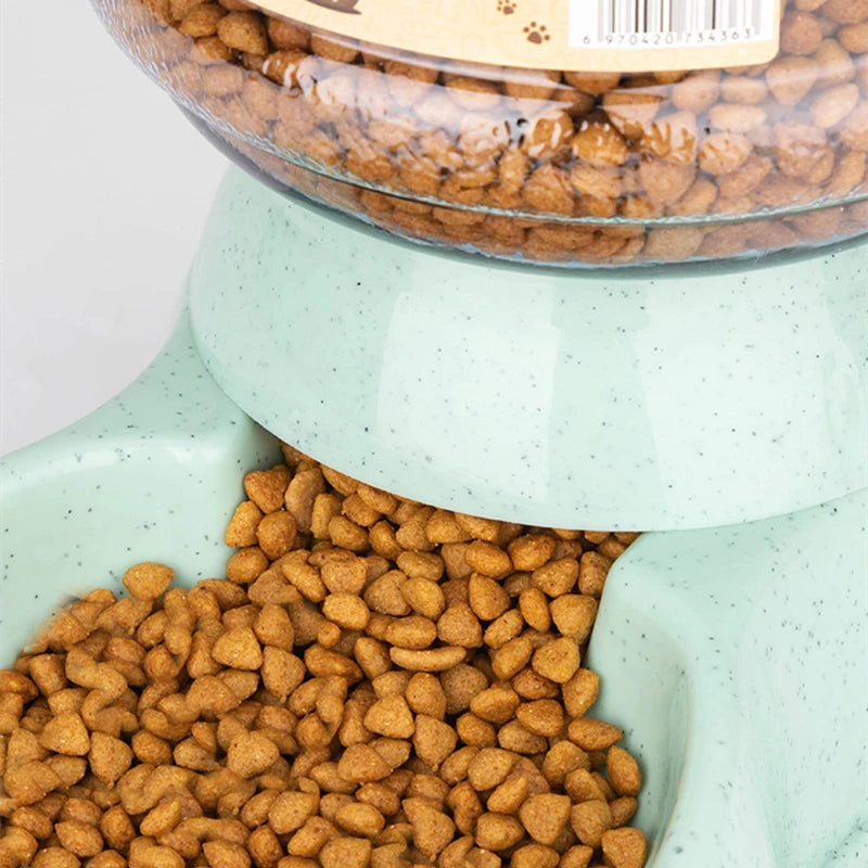 Large Capacity Pet Feeder & Water Dispenser