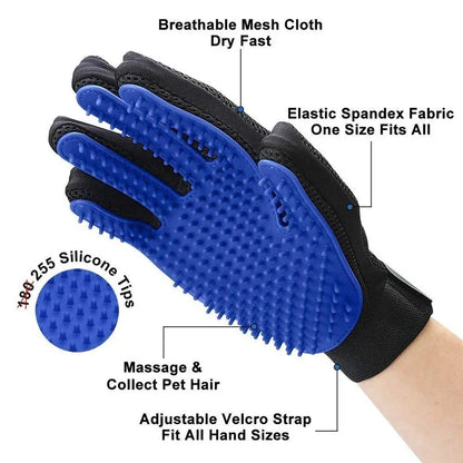 Silicone Pet Grooming & Shedding Gloves