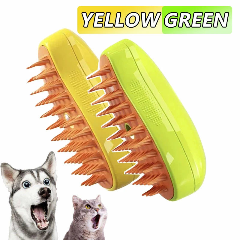 3-in-1 Electric Steam Pet Brush