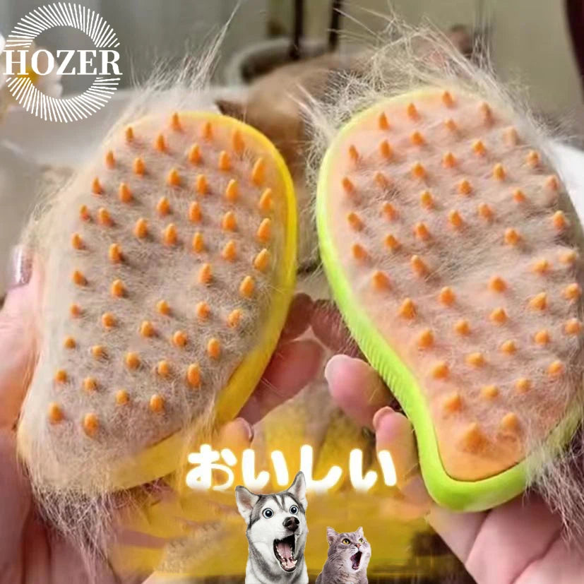 3-in-1 Electric Steam Pet Brush