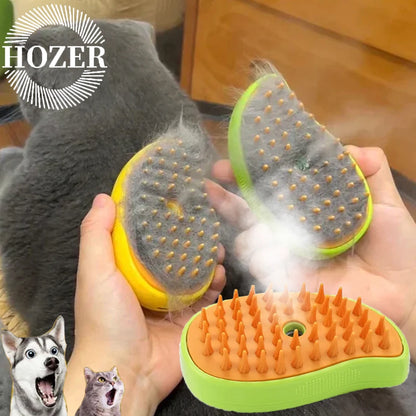 3-in-1 Electric Steam Pet Brush