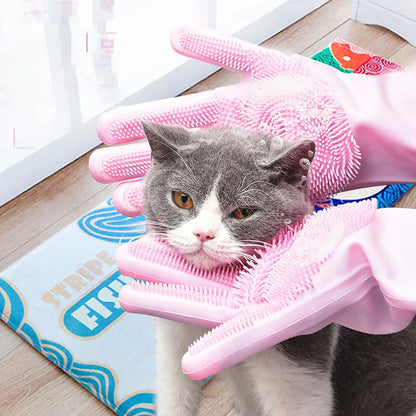 Pet Grooming Cleaning Gloves