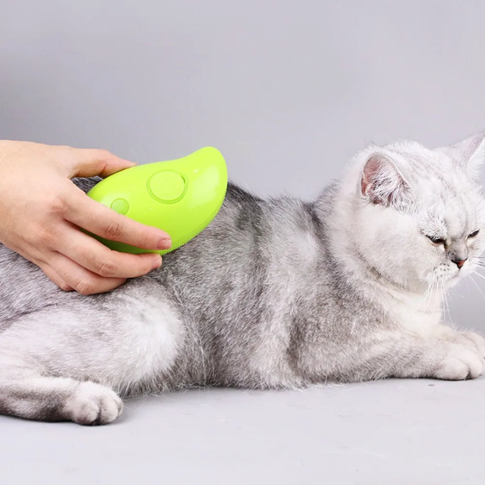 3-in-1 Electric Steam Pet Brush