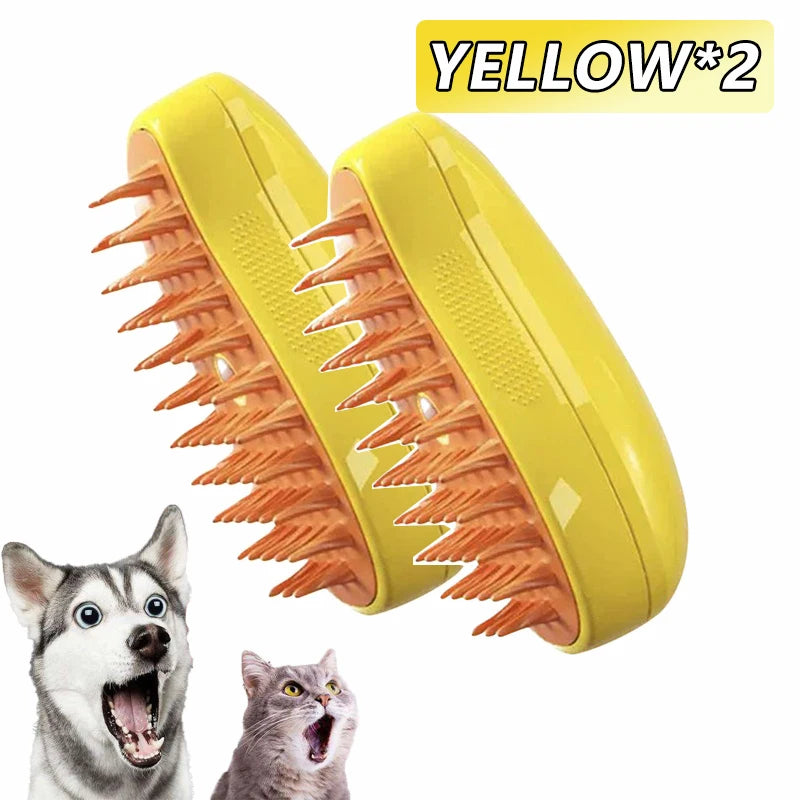 3-in-1 Electric Steam Pet Brush