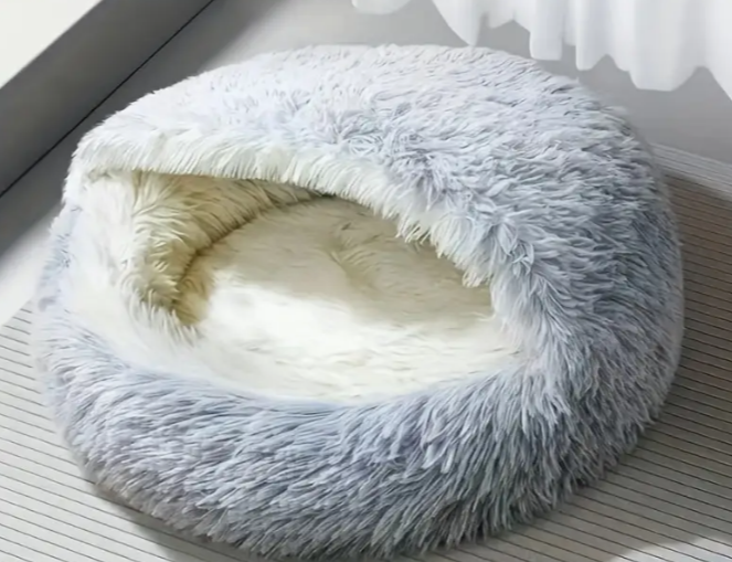 Cozy & Classic Style Warm Sleeping Bag for Cats & Small Dogs